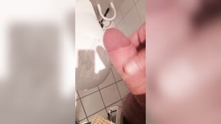 Shooting a big load on toilet - 10 image