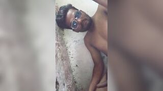 New sunglasses purchase and moving the dick in masturbation in sexi #gaju - 5 image