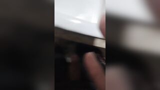 Boy close up Peeing on a cup, Trowing pee away then peeing again on the cup - 8 image