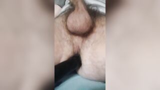 Sexy guy play with big dildo - 10 image