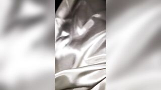 Masturbating and onanie wearing satin silk slip - 8 image