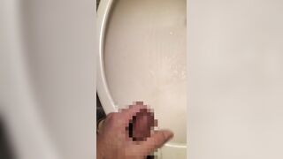 A hairy Japanese men masturbates. The moment he ejaculates in the washroom. - 3 image