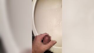 A hairy Japanese men masturbates. The moment he ejaculates in the washroom. - 4 image