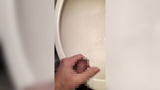 A hairy Japanese men masturbates. The moment he ejaculates in the washroom. - 5 image