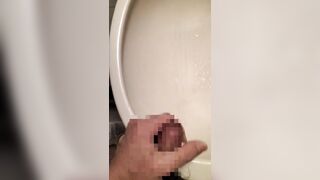 A hairy Japanese men masturbates. The moment he ejaculates in the washroom. - 7 image