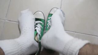 GREEN CONVERSE LOW FAB - 10 image