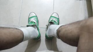 GREEN CONVERSE LOW FAB - 3 image