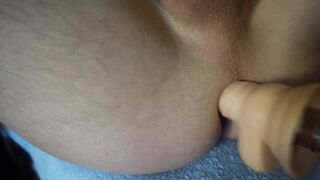 LanaTuls - Machine Fucked Me on Table. Moscow Faggot LanaTuls Fucked by Sex Machine on Table. - 4 image