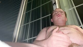 Jerk and Cum outside in my backyard at night ;) - 7 image