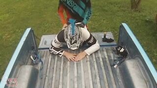 Getting fucked and pissed on in moto gear - 6 image