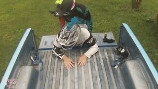 Getting fucked and pissed on in moto gear - 8 image