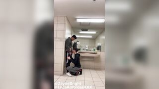 Twinks Fuck in Public Bathroom - 3 image