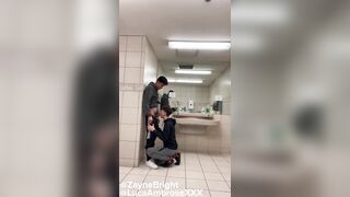 Twinks Fuck in Public Bathroom - 4 image