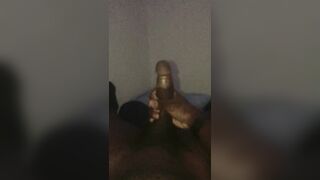Black Stud Stroking His BBC in the Morning - 8 image