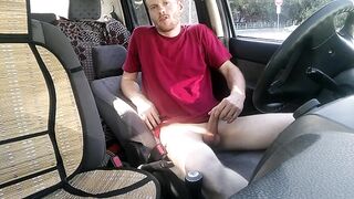 LanaTuls - Fast Dildo Self-Fucking In The CAR. Fuck My Holes In The Car In Moscow: +79859368756 - 3 image