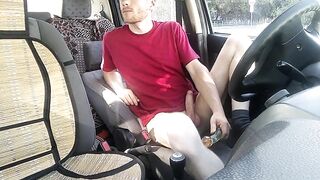 LanaTuls - Fast Dildo Self-Fucking In The CAR. Fuck My Holes In The Car In Moscow: +79859368756