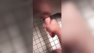 Stranger masturbates in public toilets. It comes into my hand - 7 image