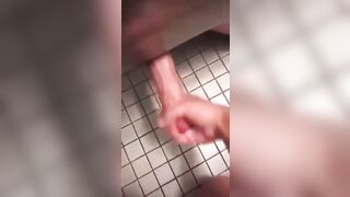 Stranger masturbates in public toilets. It comes into my hand - 8 image