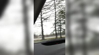 Jerking off and cumming in my car, verbal and stiff dick orgasm. Super hard cut cock. - 3 image