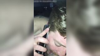 MARRIED GUY SUCKS COCK WHILE ON PHONE WITH WIFE - 6 image