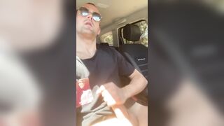 Caught while jerking off in the car - 5 image