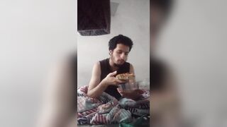 Some pizza eating more food to feed my stomach, food fetish Gaining fetish - 7 image