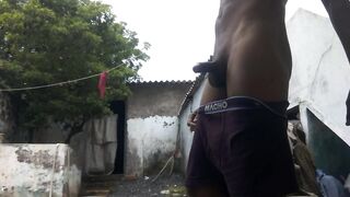 Mukesh Solanki outdoor masturbation and take dildo in ass - 6 image