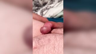 Milky precum and cum pile