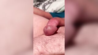 Milky precum and cum pile