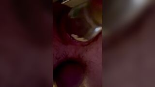 Dilatation petit bouteille large dans ma chatte - 1 image