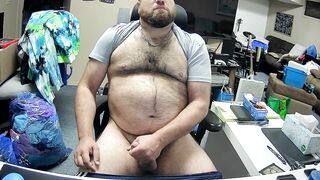 Hard Bear Jerking Off