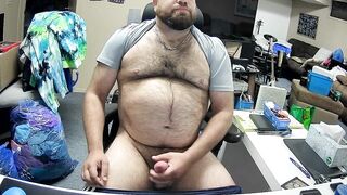 Hard Bear Jerking Off