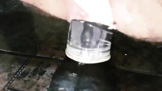 Riding pink ass on dildo with pink panties - 9 image