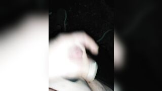 Wank in public at the night and mega cum - 3 image