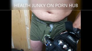 Vibrator Drains Cum Into CK Underwear - 5 image