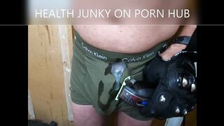 Vibrator Drains Cum Into CK Underwear - 7 image