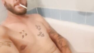 tk pissing in the tub - 2 image