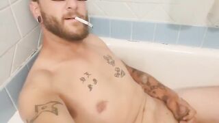 tk pissing in the tub - 4 image
