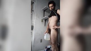 Desperate man \ piss on cup and then drink it ( i do love my own piss - 6 image