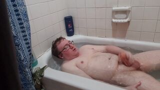Watch Me Jerk Off In The Bath Tub To Completion With A New Toy - 1 image