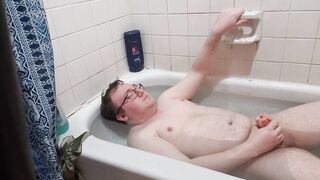Watch Me Jerk Off In The Bath Tub To Completion With A New Toy - 10 image