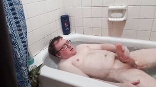 Watch Me Jerk Off In The Bath Tub To Completion With A New Toy - 6 image