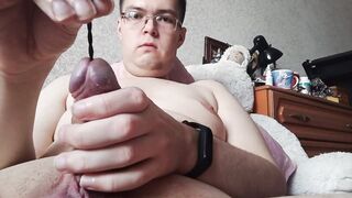 Amateur working out his urethra - 8 image