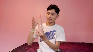 Donovan's first video. Unboxing huge dildo and trying out. (first part) - 3 image