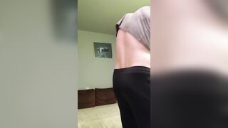 Muscular guy is showing body and jerking off in home - 2 image