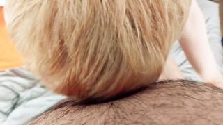 Blond Twink Cannot Stop Gagging On My Thick Cock - 5 image
