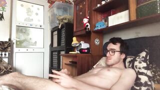 Horny bisexual guy masturbating  - 7 image