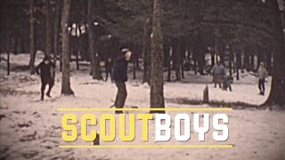 ScoutBoys - hot hung DILF scoutmaster barebacks three cute smooth boys - 2 image