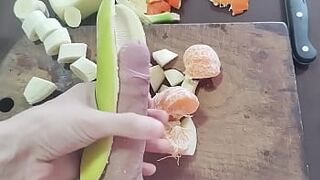 Porn Food #4 - Fruit Salad (Banana - Apple - Cock...) - 1 image