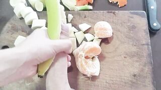 Porn Food #4 - Fruit Salad (Banana - Apple - Cock...) - 10 image